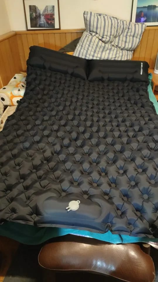 Customer photo review of Ultraleichte kompakte 2 in 1 Isomatte – Ideal für jedes Abenteuer zu zweit.