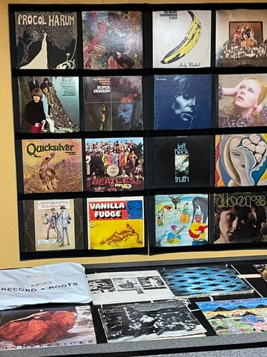 Customer photo review of 12" Vinyl Record Display Frame - LP Wall Storage