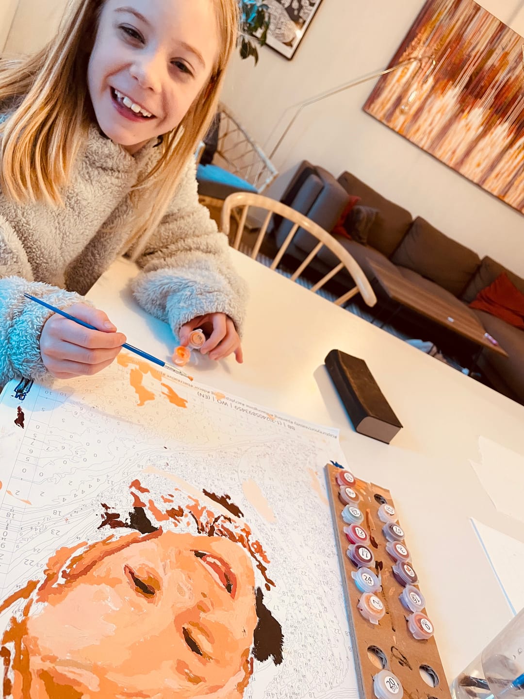 Customer photo review of MÅLA EFTER NUMMER – SKAPA EN PERSONLIG TAVLA AV DITT EGET FOTO