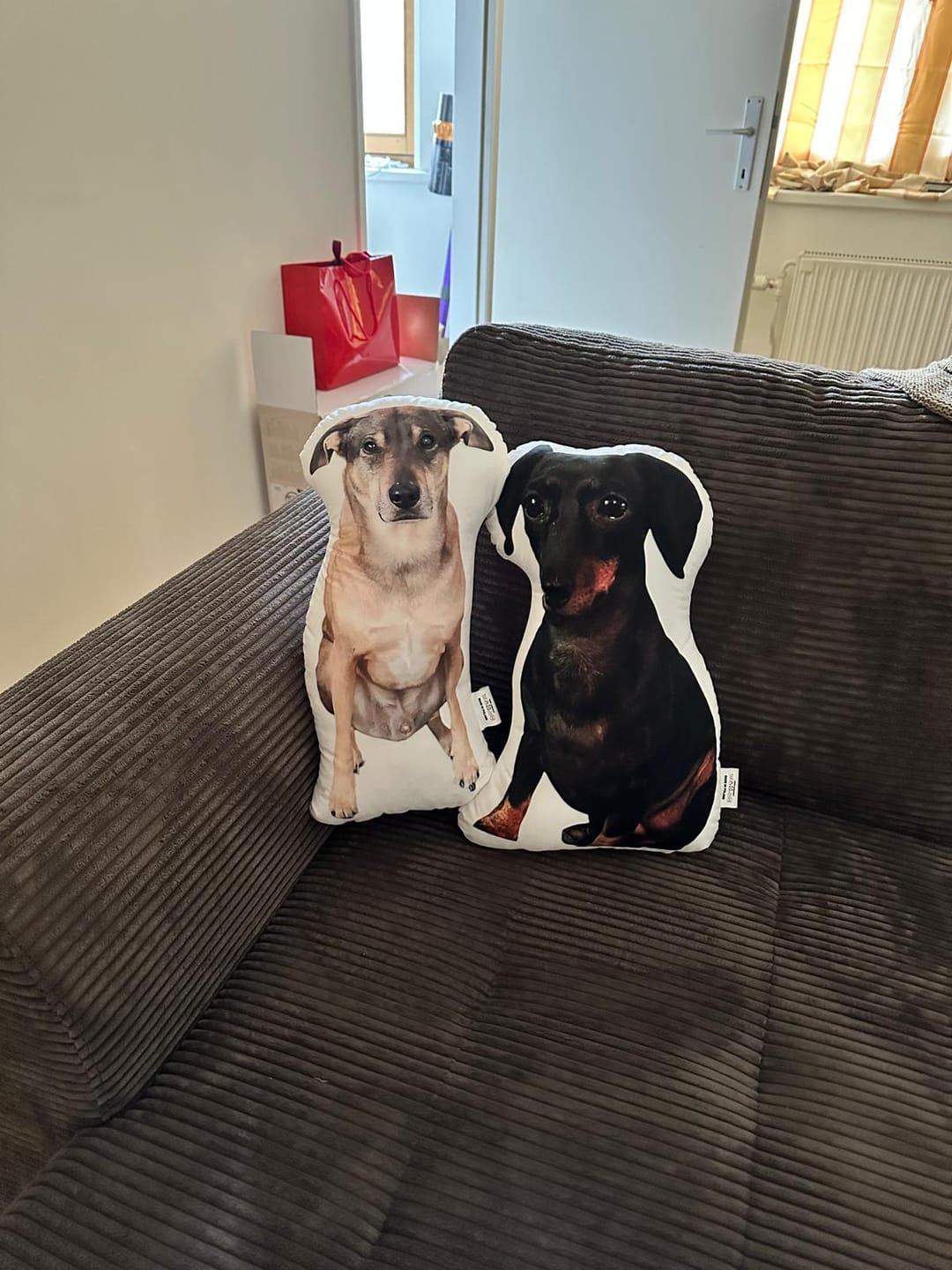 Customer photo review of Personalisiertes Hundekissen