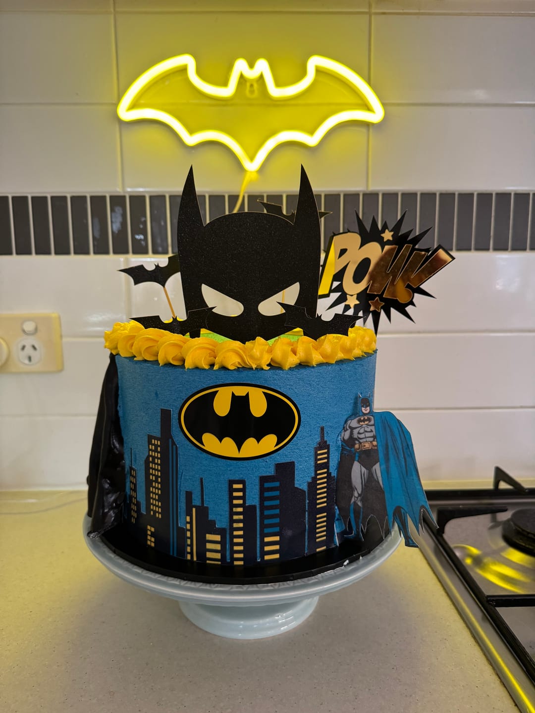 Customer photo review of City Night skylines - Edible Icing Cake Wraps