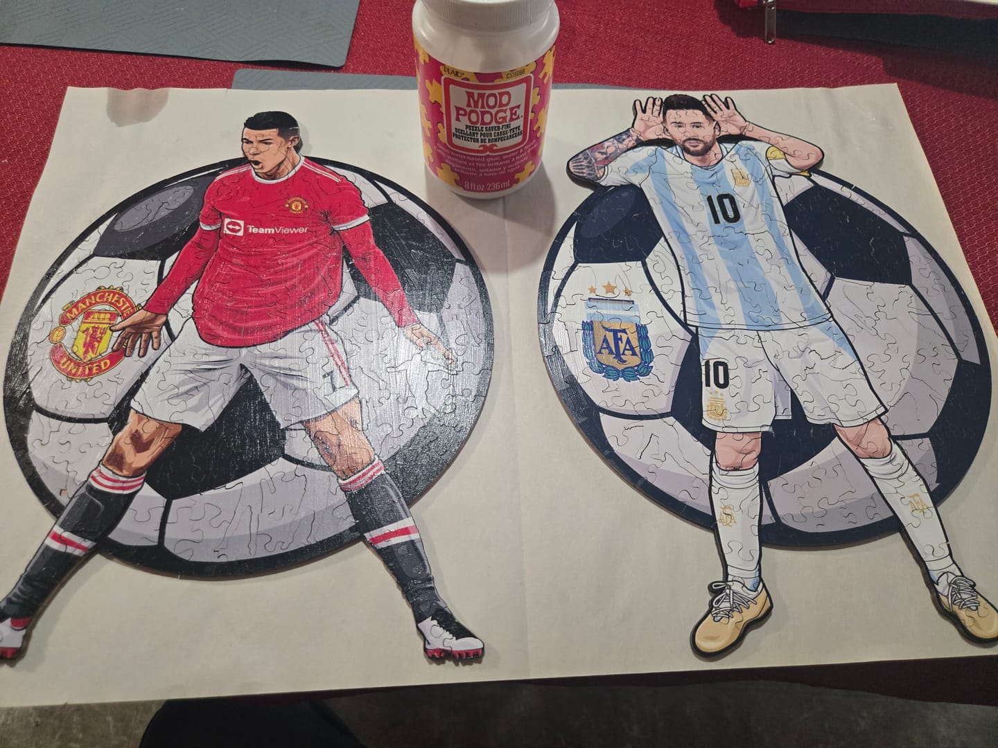 Customer photo review of Lionel Messi - Wooden Puzzle