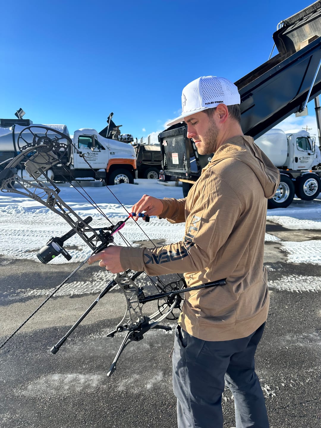 Customer photo review of Elite Merino Hooded Long Sleeve