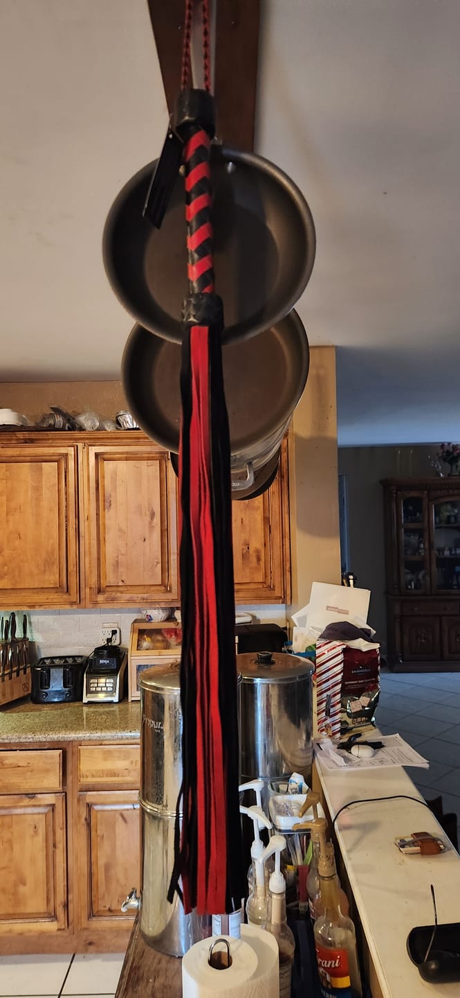 Customer photo review of Strict Leather Suede Flogger