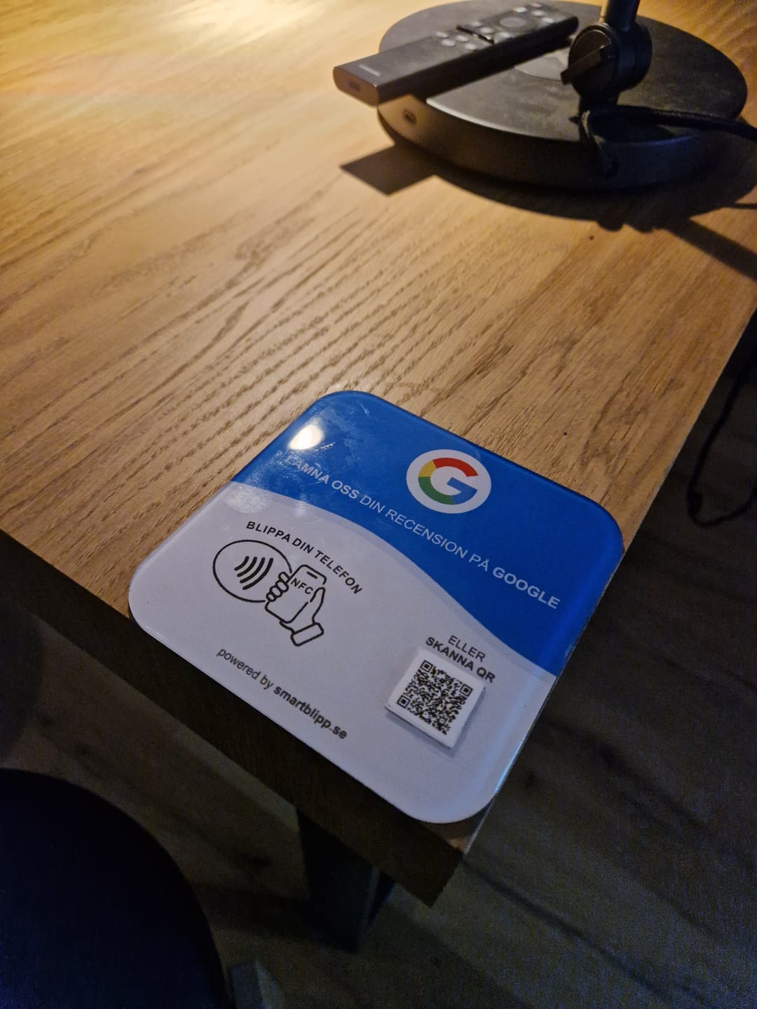 Customer photo review of Google Recensioner – Platta med NFC och QR-kod