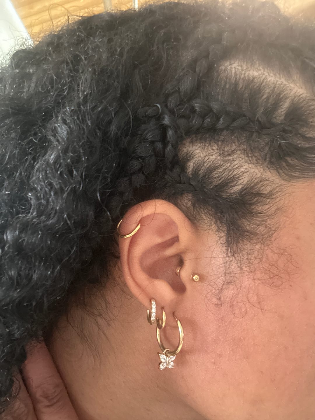 Customer photo review of Diamond Butterfly Charm