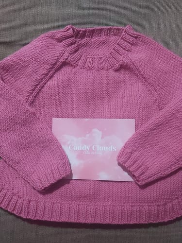 Customer photo review of Child Mystery Knitting Box