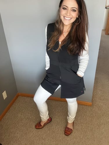 Customer photo review of Carefree Extra Long Vest