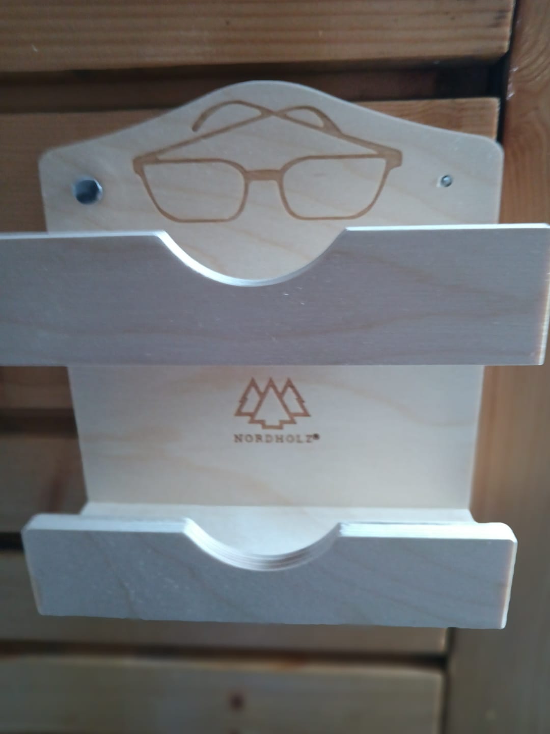 Customer photo review of Sauna Brillenablage