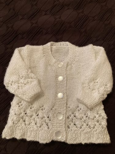 Customer photo review of Baby Mystery Knitting Box