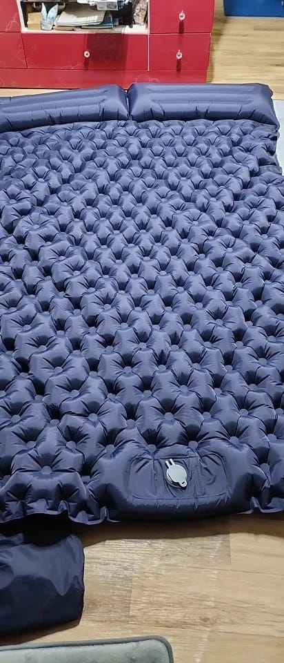 Customer photo review of Ultraleichte kompakte 2 in 1 Isomatte – Ideal für jedes Abenteuer zu zweit.