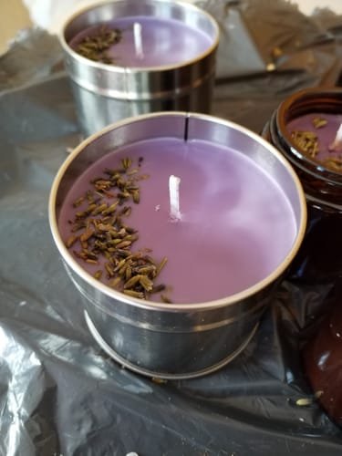 Customer photo review of Tarro con tapa de color Plateado