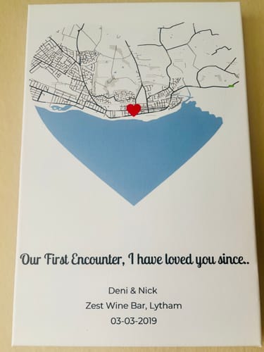 Customer photo review of Where it all began - Personalised Poster