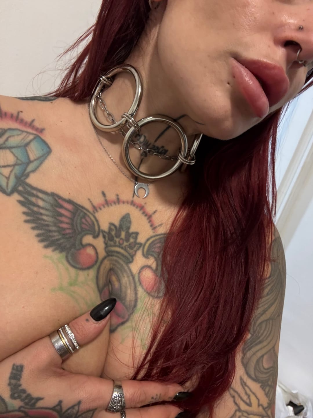Customer photo review of Multi O-Ring Chain Choker - STYX