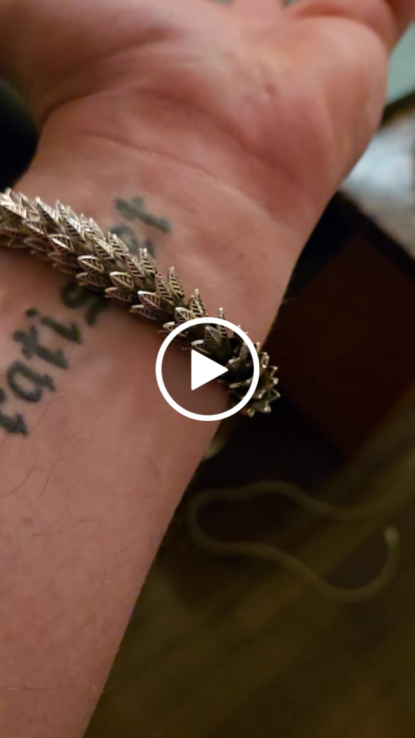 Customer video review of JÖRMUNGANDR - The World Serpent Bracelet | Handcrafted Stainless Steel Viking Jewelry