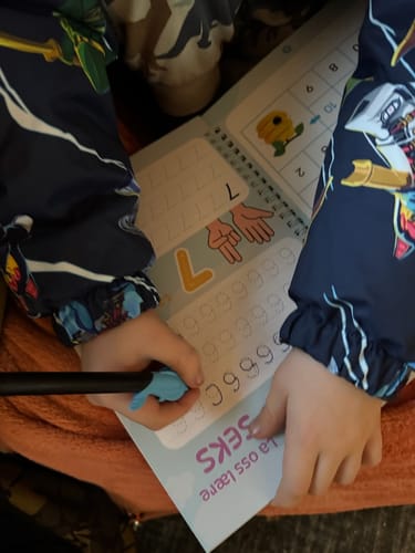Customer photo review of KiddoSpace's Håndskriftsett