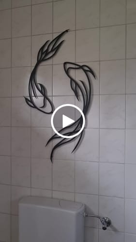 Customer video review of Décoration Murale en Métal - Feng Shui Koï