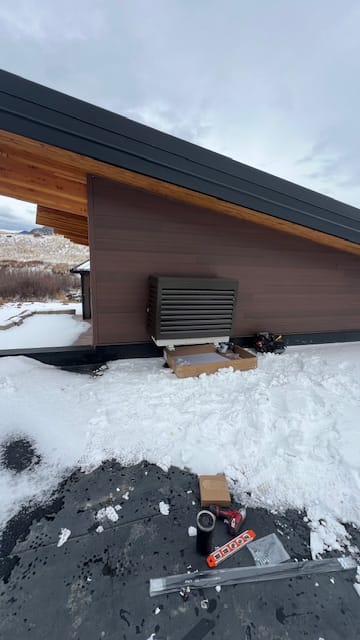 Customer photo review of Mini-Split AC Cover - Bronze