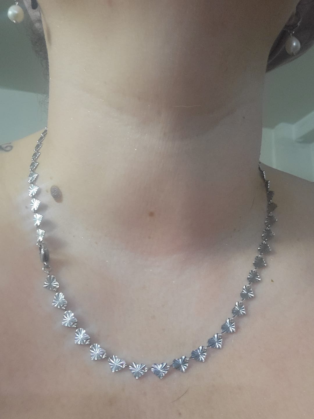 Customer photo review of Starlight Heart Chain Necklace