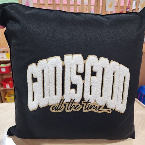 Customer photo review of Pink Valentines Bow Hearts Sequins Patch