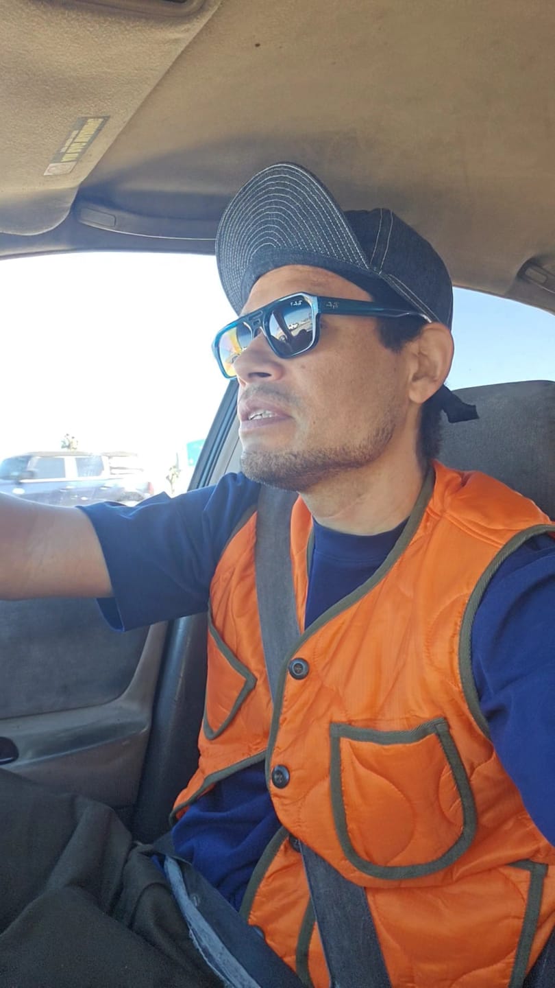 Customer photo review of Military Style Quilted Padded Ripstop Nylon Vest - Orange
