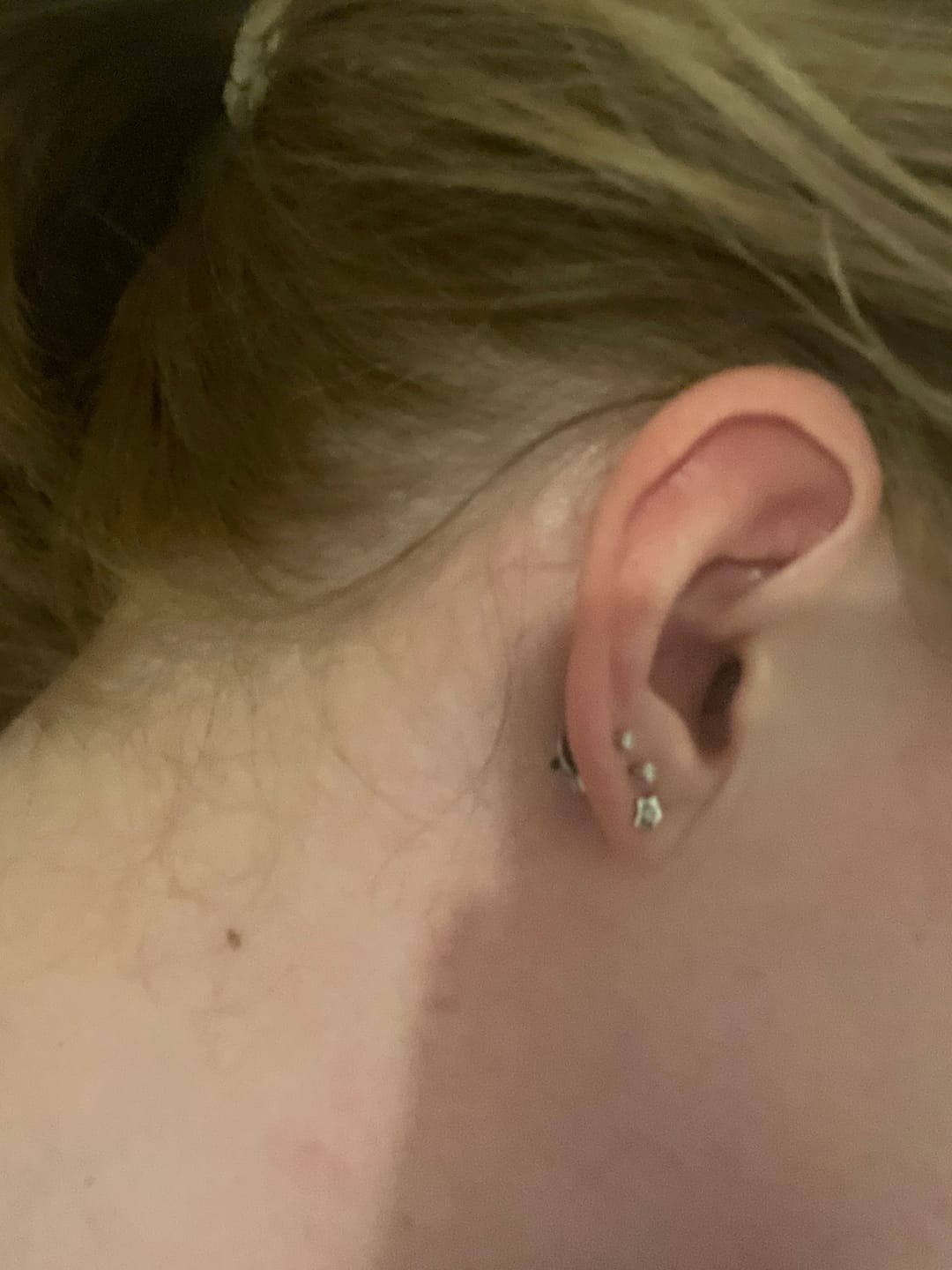 Customer photo review of Various Shapes Diamond Stud 18k White Gold Earring