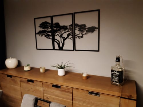 Customer photo review of Décoration murale en métal noir - Arbre de vie Africain