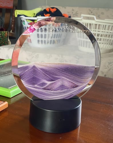 Customer photo review of Moving Sand Art Lamp