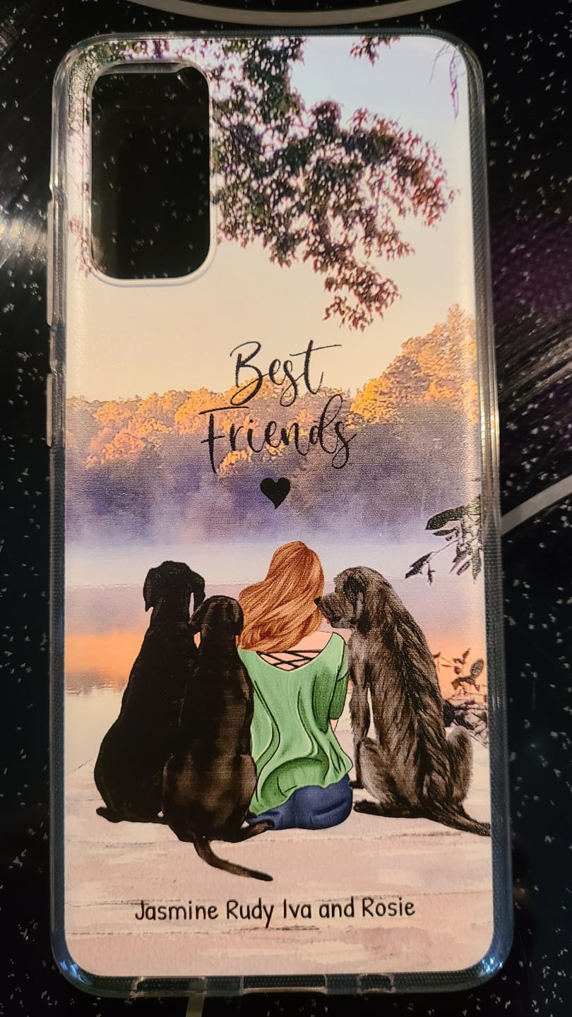 Customer photo review of Together with my pet - Personalized Phone Case