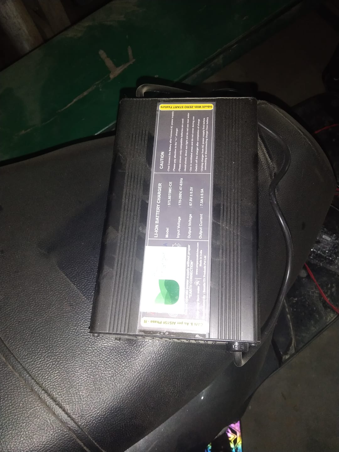 Customer photo review of Ampere 67V 7.5A Lithium Battery Charger (CAN Protocol) - Magnus Ex (Phase 2)