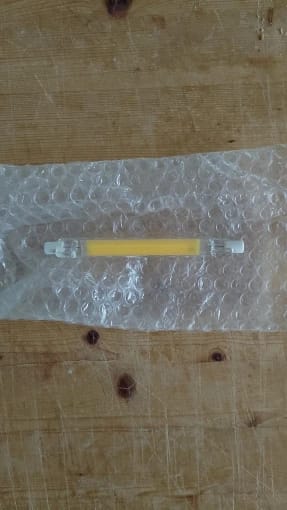 Customer photo review of R7S 118MM 50W Superbright LED Powerful Spotlight 78mm118mm AC220V 110V COB Lamp Bulb Glass Tube Replace Halogen Lamp Light