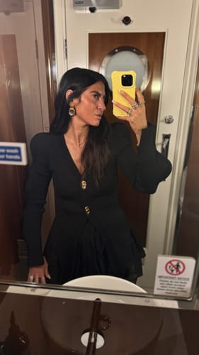 Customer photo review of Skinny V-Neck Knitted Cardigan