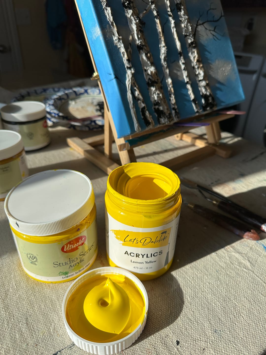 Customer photo review of Lemon Yellow 16 oz