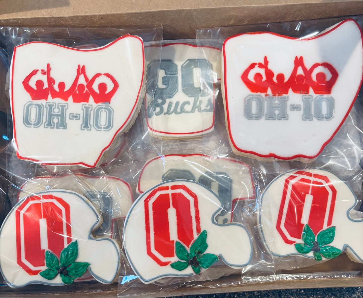 Customer photo review of Buckeyes Cookie Stencil Set