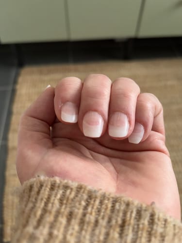 Customer photo review of Crystal Clear Dipping Powder