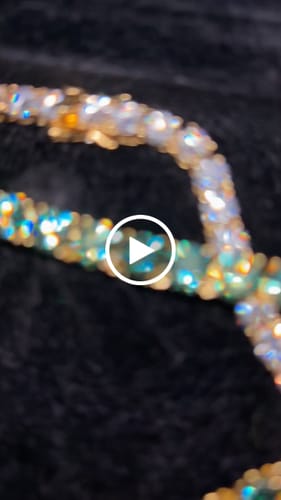 Customer video review of Moissanite Tennis Chain 14K Gold (ALL SIZES)