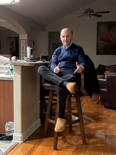 Customer photo review of Men's Scuff Slip-On