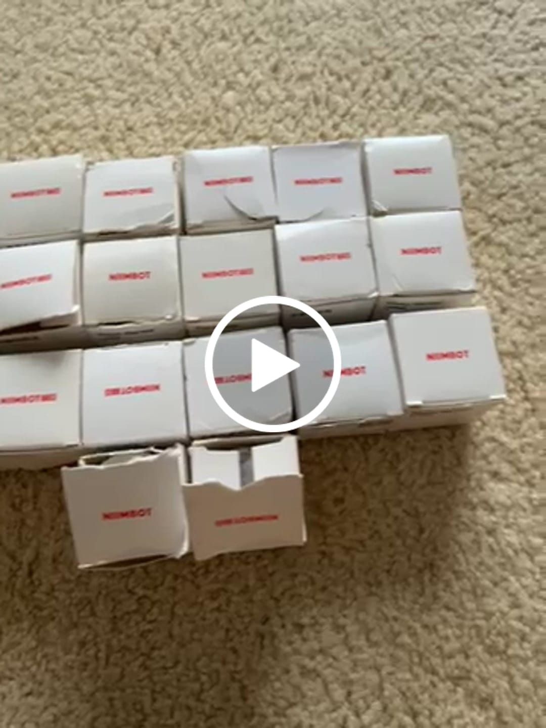 Customer video review of 20 rolls Label Blind Box