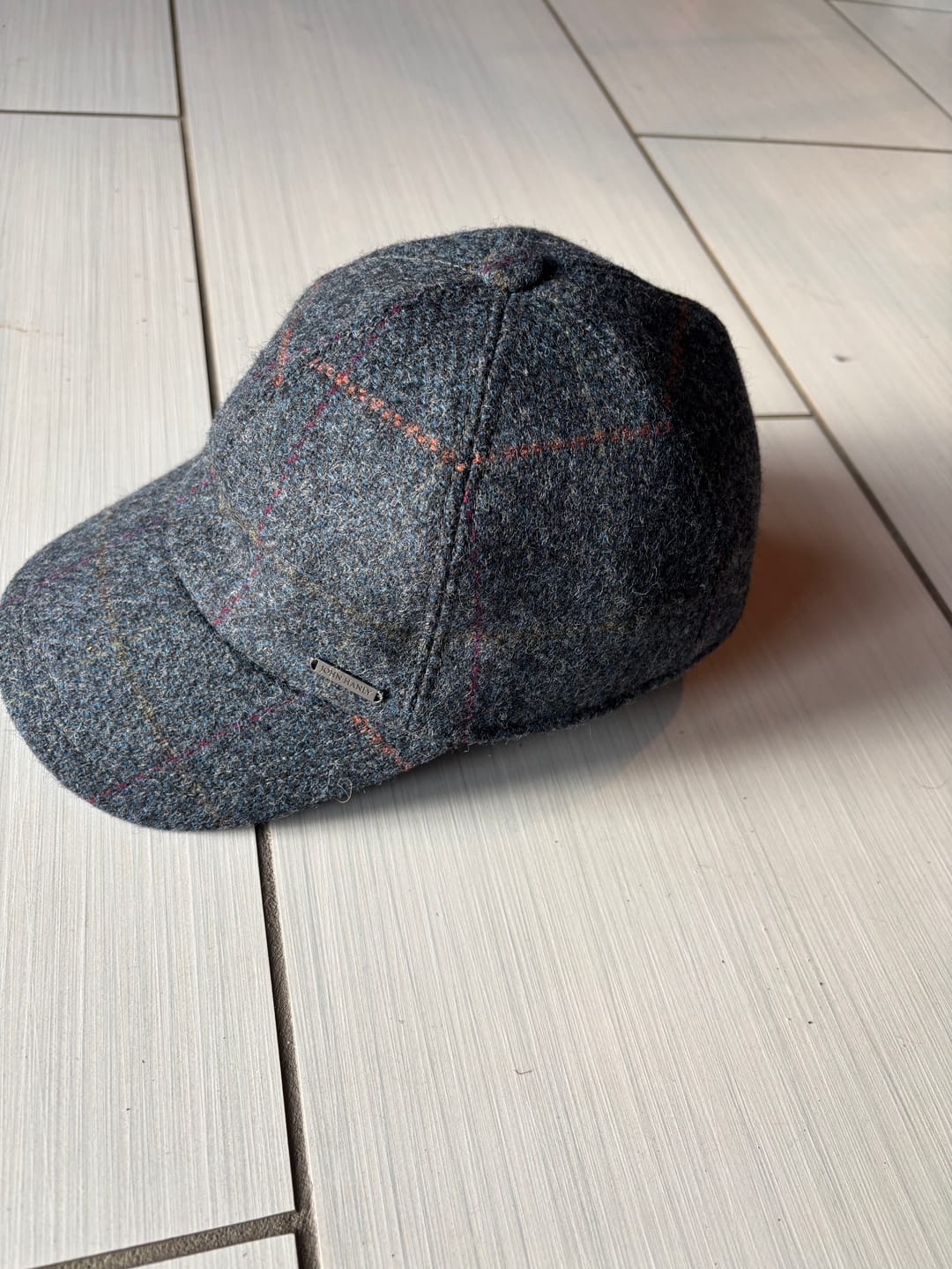 Customer photo review of Tweed Baseball Style Cap with Earflaps