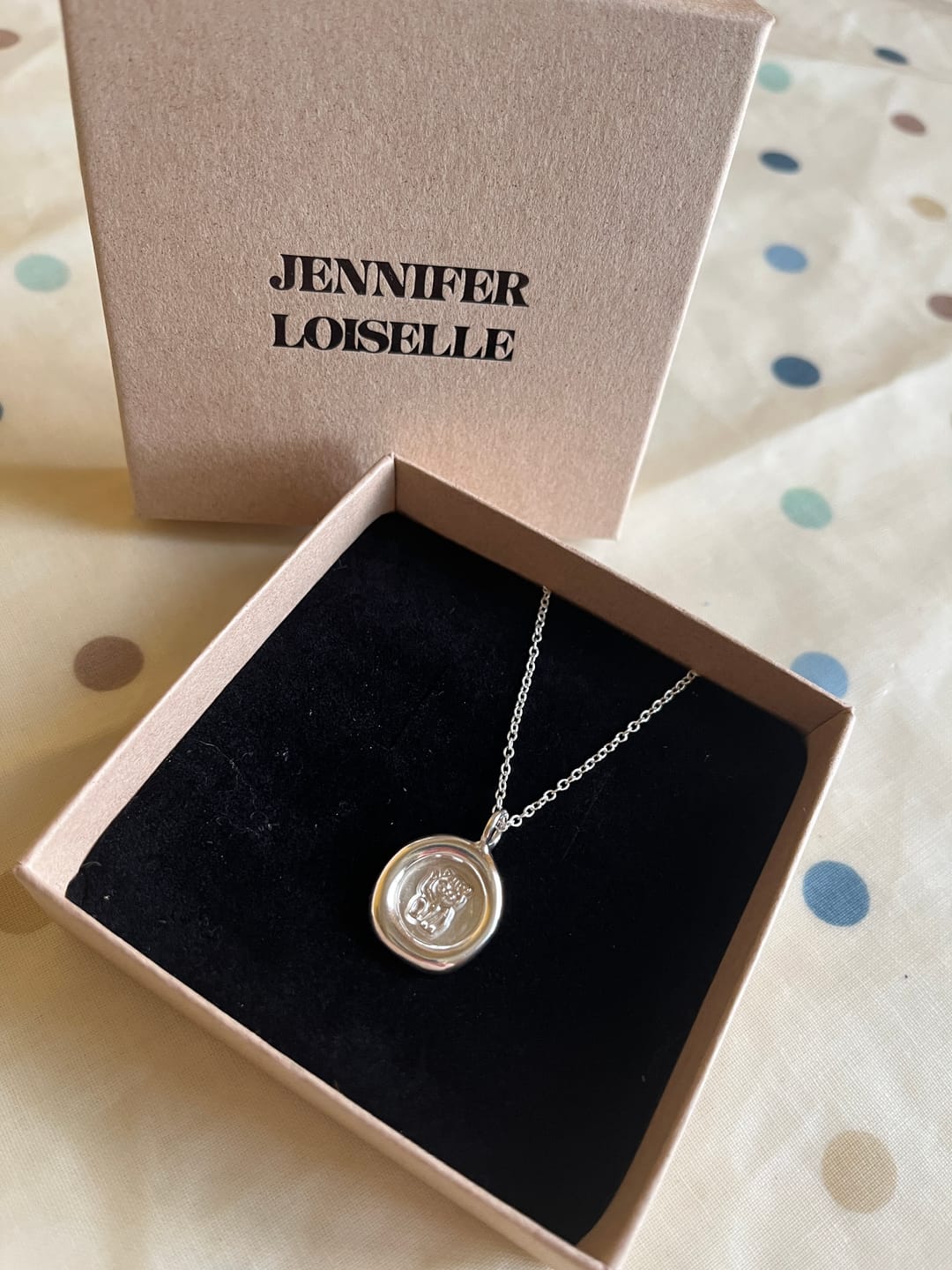 Customer photo review of Lucky Cat Charm Pendant Necklace