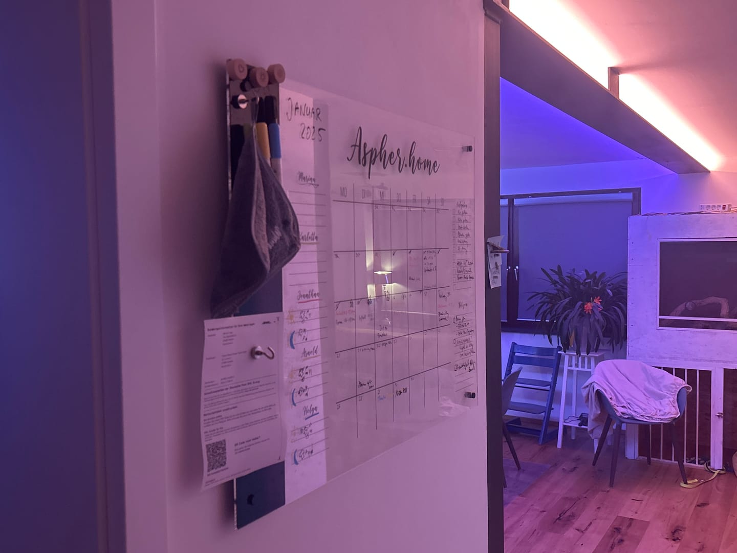 Customer photo review of Familienplaner für 5 Personen mit Magnetboard