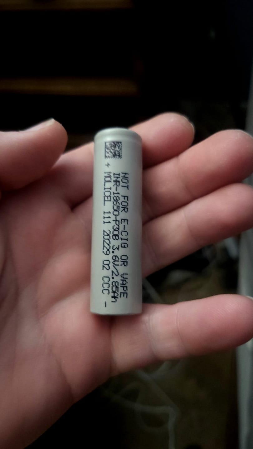 Customer photo review of Molicel P30B 18650 3000mAh 30A Battery