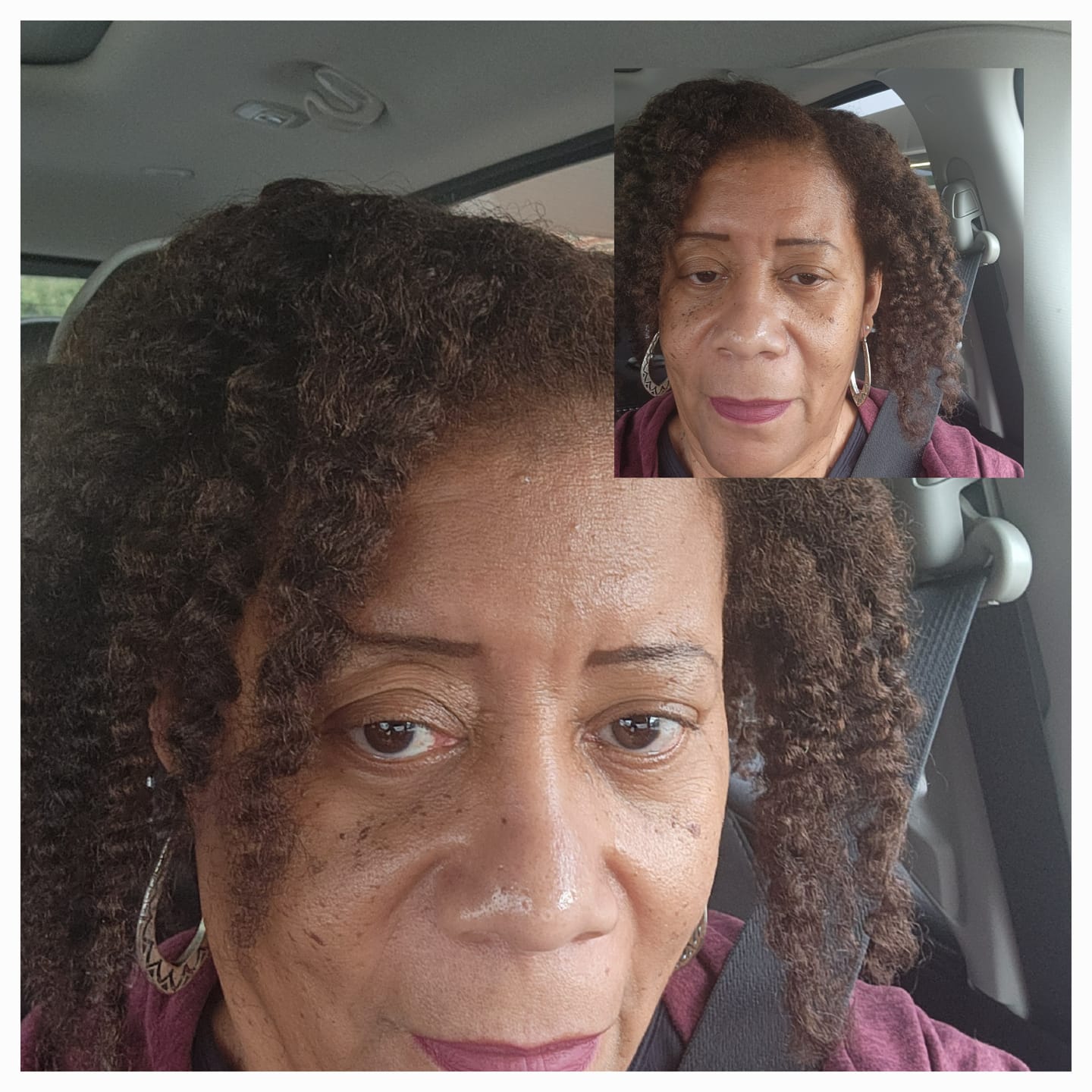Customer photo review of Curly Hair Wash and Go System with Organic Jojoba Oil for Moisturizing Hair with Lavender Fragrance (Step 1 - 4)