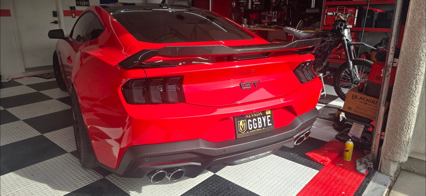 Customer photo review of 2024 + Ford Mustang S650 Euro Style Taillights Amber Turn Signal Sequential