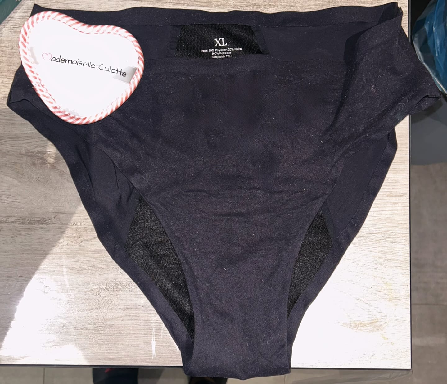 Customer photo review of Culotte Menstruelle Nina sans coutures (taille haute)
