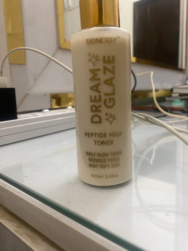 Customer photo review of DREAM GLAZE - Peptide Milk Toner