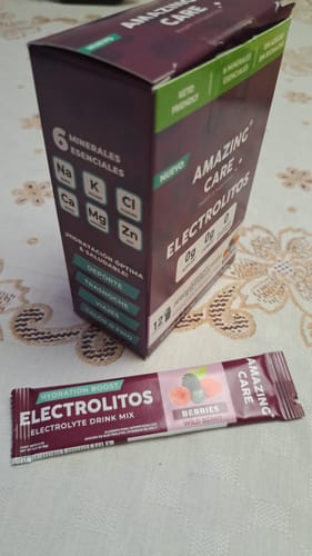 Customer photo review of Pack 4x Electrolitos Mix Sabores (48 sticks)