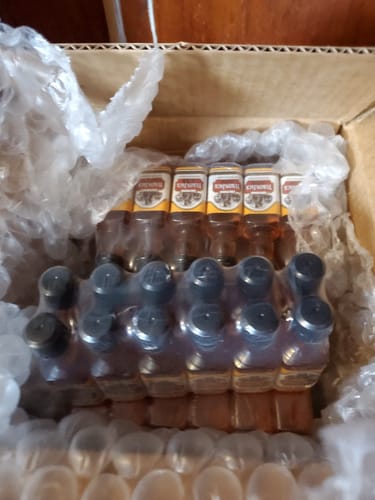 Customer photo review of Yukon Jack Fire 100 Proof Liqueur Mini Shots (12 of 50ML)