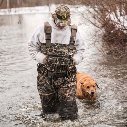 Customer photo review of TorridSeeker Heated Duck Waterfowl Hunting Neoprene Chest Waders