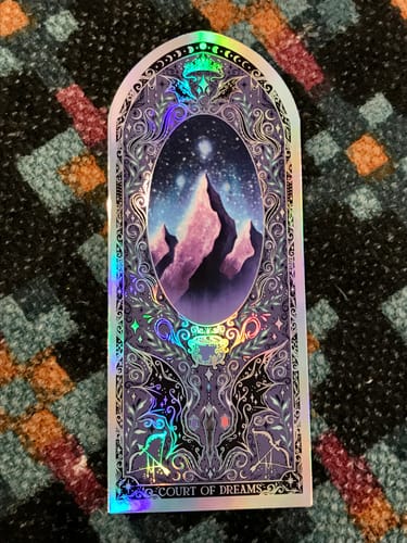 Customer photo review of Court of Dreams bookmark